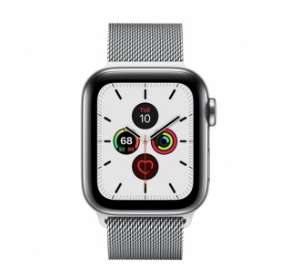 Apple Watch Series 5 GPS+Cellular okosóra, 40mm, Rozsdamentesacél, rozsdamentesacél milánói szíj Mobil