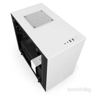 NZXT H200I Fehér-Fekete (Táp nélküli) ablakos mini-ITX ház PC