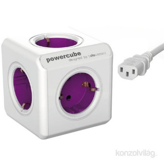 ELOSZT Allocacoc PowerCube ReWirable 5-ös lila/fehér hálózati elosztó 4 cserélhető dugóval PC