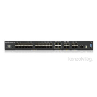 ZyXEL XGS4600-32F 24port GbE SFP 4port GbE combo RJ45/SFP 4port 10GbE SFP+ L3+ menedzselhető, stackelhető switch PC