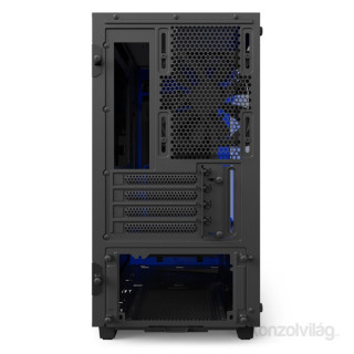 NZXT H700I Smart Fekete-Kék (Táp nélküli) ablakos ATX ház PC