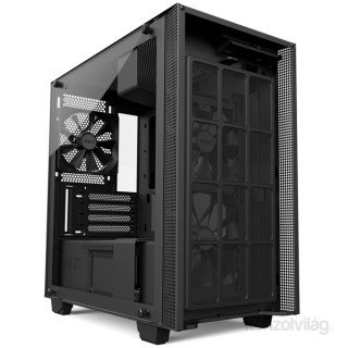 NZXT H400 Fekete (Táp nélküli) ablakos mATX ház PC