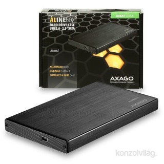 Axagon EE25-XA Fekete [2.5"/USB2.0] PC