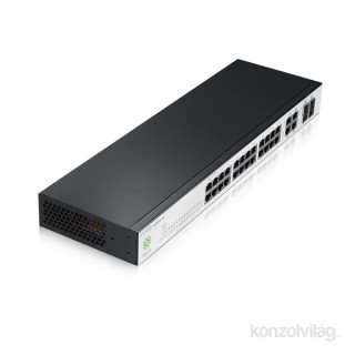 ZyXEL NSW100-28 Nebula 24port GbE LAN, 4port GbE SFP/RJ45 Combo Felhő alapú switch PC