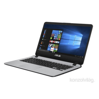 ASUS X407UA-BV369T 14"/Intel Core i3-7020U/4GB/128GB/Int. VGA/Win10/szürke laptop PC