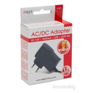 Delight Adapter 12V/12W1000mA PC