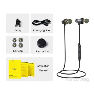 Awei X650BL In-Ear fekete Bluetooth fülhallgató headset Mobil