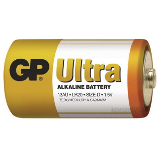 GP Ultra alkáli 13AU 2db/blister góliát (D) elem PC