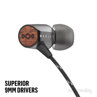 MARLEY EM-JE091-SB fekete fülhallgató headset Mobil