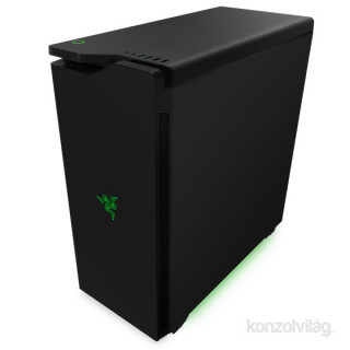 NZXT H440 Mid Tower Razer Edition Fekete (Táp nélküli) ablakos ATX ház PC