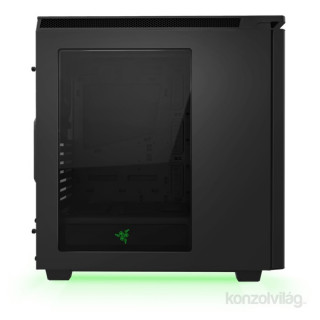 NZXT H440 Mid Tower Razer Edition Fekete (Táp nélküli) ablakos ATX ház PC