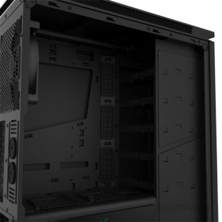 NZXT H440 Mid Tower Razer Edition Fekete (Táp nélküli) ablakos ATX ház PC