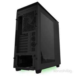 NZXT H440 Mid Tower Razer Edition Fekete (Táp nélküli) ablakos ATX ház PC