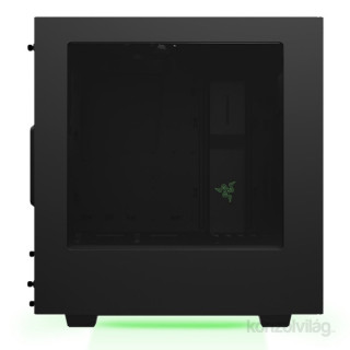 NZXT S340 Mid Tower Razer Edition Fekete (Táp nélküli) ATX ház PC