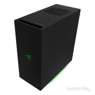 NZXT S340 Mid Tower Razer Edition Fekete (Táp nélküli) ATX ház PC