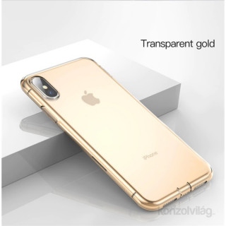 Baseus Simplicity Series iPhone XR TPU case Gold/Transpert Mobil