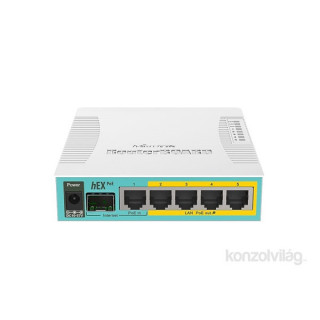 MikroTik RB960PGS hEX PoE L4 128MB RAM, 5xLAN, 1xSFP, 1xUSB, port 2-5PoE output PC