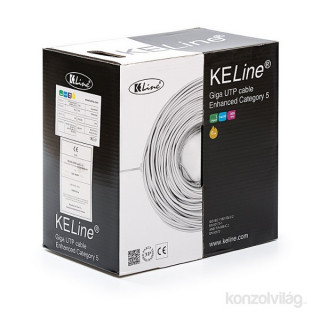 KE-Line Cat.5E (U/UTP) 305m, PVC árnyékolatlan fali kábel PC