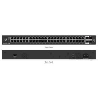 Ubiquiti EdgeSwitch 48xGigabit Ethernet port, 2xSFP port, 2xSFP+ port, no PoE, 19" Rackmount, Layer 2/3 PC