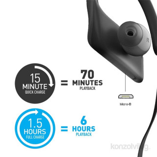 Panasonic RP-BTS35E-K fekete vízálló Bluetooth sport fülhallgató headset Mobil