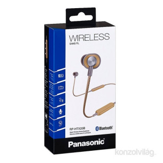 Panasonic RP-HTX20BE-C mustársárga Bluetooth Ergofit fülhallgató headset Mobil