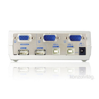 EXT ATEN CS102U-AT 2PC USB VGA  KVMP Switch PC