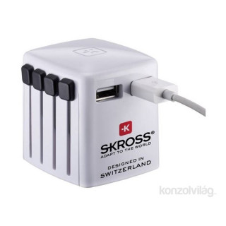 Skross WORLD USB töltő hálózati csatlakozó átalakító PC