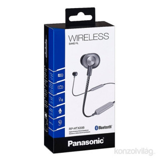 Panasonic RP-HTX20BE-H sötétszürke Bluetooth Ergofit fülhallgató headset Mobil