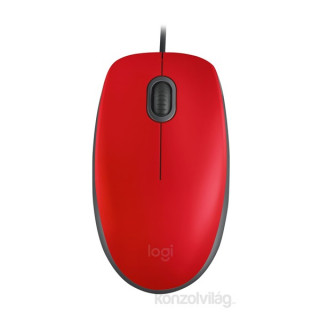 Logitech M110 Silent - Piros PC