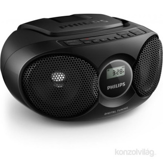 Philips AZ215B/12 hordozható fekete CD-s rádió Audio