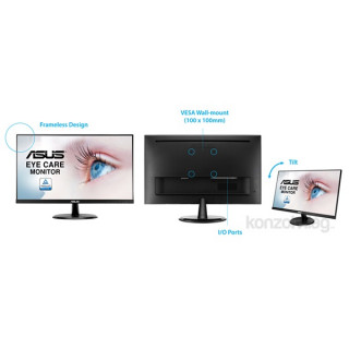 Asus 23,8" VP249HE IPS LED HDMI káva nélküli Eye Care monitor PC