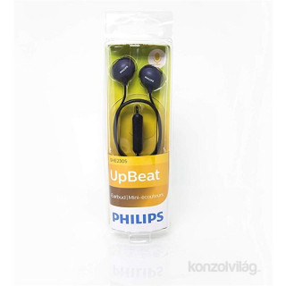 Philips SHE2305BK Upbeat Earbud fekete mikrofonos fülhallgató Mobil