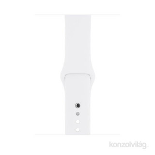 Apple Watch S3 42mm ezüst alumíniumtok, fehér sportszíjjal Mobil