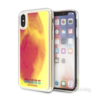 Guess iPhone X/XS sötétben világító rózsaszín homok tok Mobil