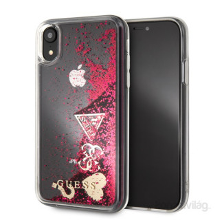 MOBIL-CASE Guess iPhone XR csillám szívek tok Mobil