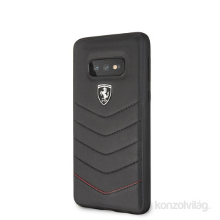 Ferrari Heritage Samsung S10 Lite tűzdelt bőr kemény fekete tok Mobil