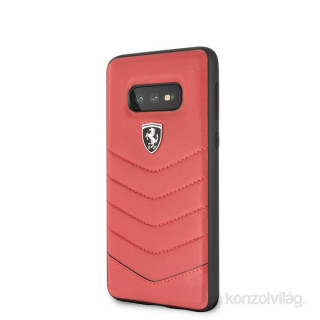 Ferrari Heritage Samsung S10 Lite tűzdelt bőr kemény piros tok Mobil