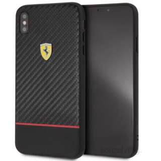 Ferrari On-Ttrack racing iPhone XS MAX karbon és puha gumi tok Mobil