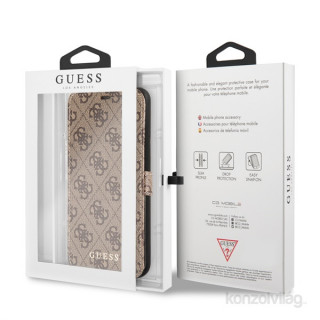 MOBIL-CASE Guess 4G iPhone 8 Plus kinyitható barna tok Mobil