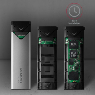 AXAGON EEM2-U3C USB-C 3.1 SATA M.2 Box PC