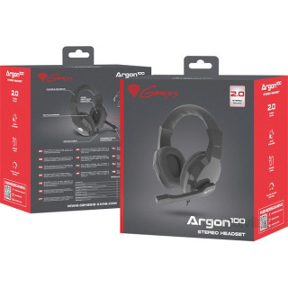 Genesis Argon 100 fekete gamer headset PC