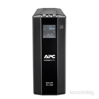 APC Back UPS Pro BR 1600VA, 8 Outlets, AVR, LCD Interface PC