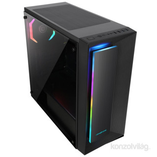 ABKONCORE Cronos 510S RGB fekete ablakos (Táp nélküli) számítógép ház PC