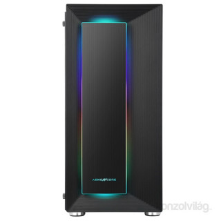 ABKONCORE Cronos 510S RGB fekete ablakos (Táp nélküli) számítógép ház PC