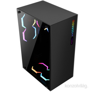 ABKONCORE Ramesses 320 RGB fekete ablakos (Táp nélküli) számítógép ház PC