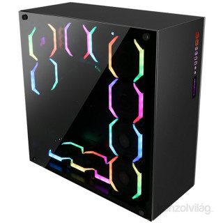 ABKONCORE Ramesses 760 RGB fekete ablakos (Táp nélküli) számítógép ház PC