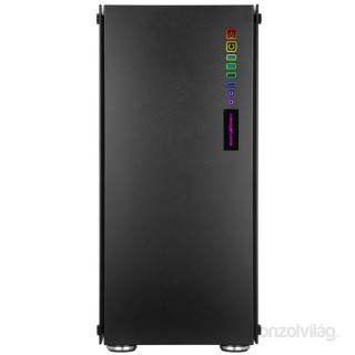 ABKONCORE Ramesses 760 RGB fekete ablakos (Táp nélküli) számítógép ház PC