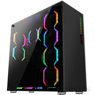 ABKONCORE Ramesses 760 RGB fekete ablakos (Táp nélküli) számítógép ház PC