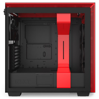 NZXT H710 Tempered Glass Matte Black/Red PC