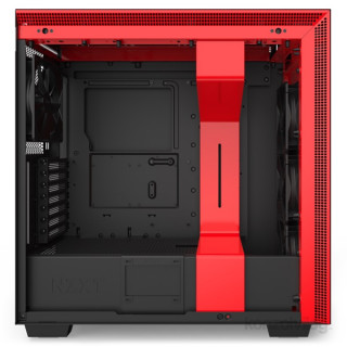 NZXT H710 Tempered Glass Matte Black/Red PC